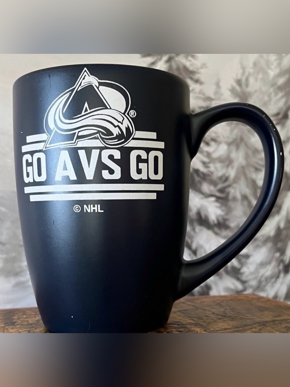 Navy Colorado Avalanche “Go Avs Go” Navy Blue Mug – NHL Hockey Fan Cup